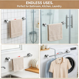 JiePai towel bar adapting to rough surfaces with 3M discs