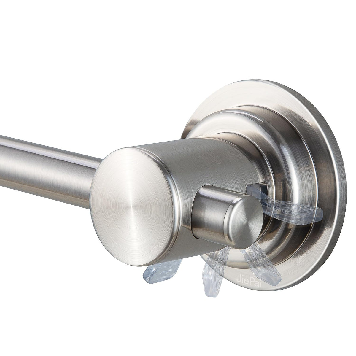 JiePai towel bar mounted on glass surface for easy access