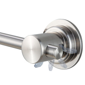 JiePai towel bar mounted on glass surface for easy access