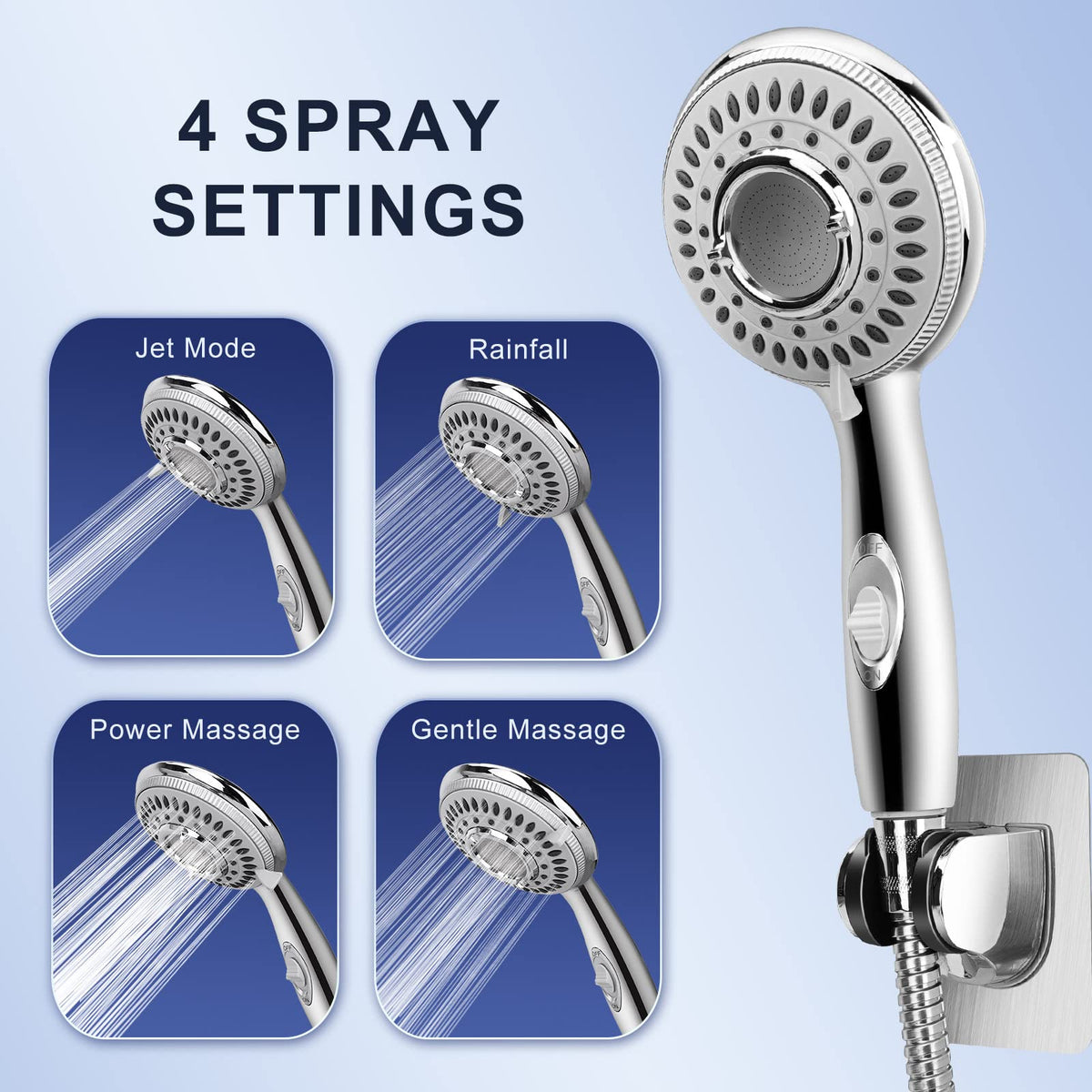 JIEYUMJ 79-inch hose reaches every corner for cleaning and rinsing.