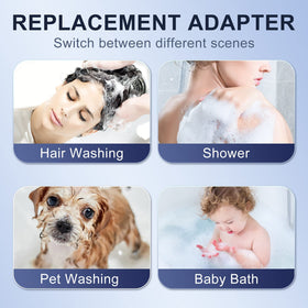 JIEYUMJ shower head offers four spray modes for customizable showers.