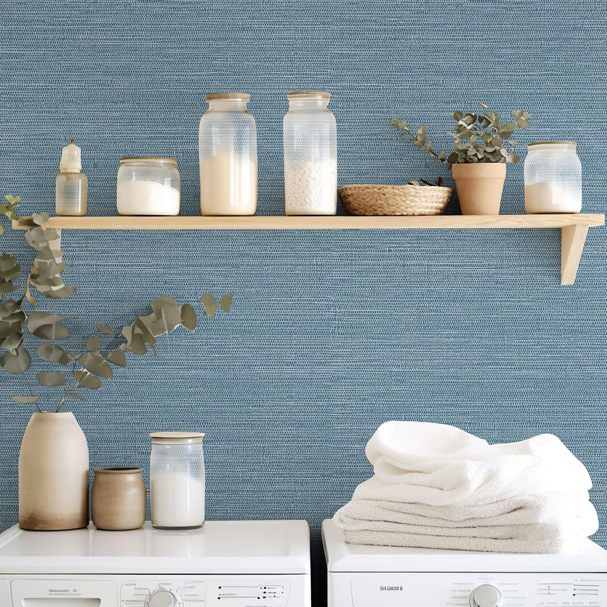 JiffDiff Grasscloth wallpaper close-up highlights grooved texture