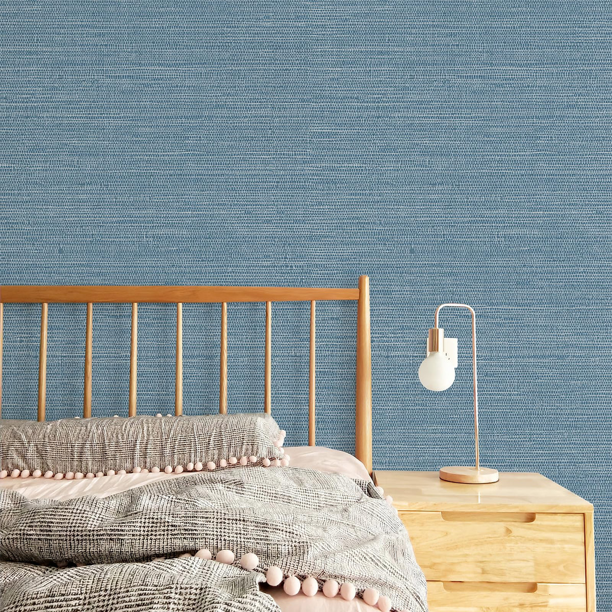 JiffDiff Grasscloth wallpaper drawer lining adds a neat interior touch
