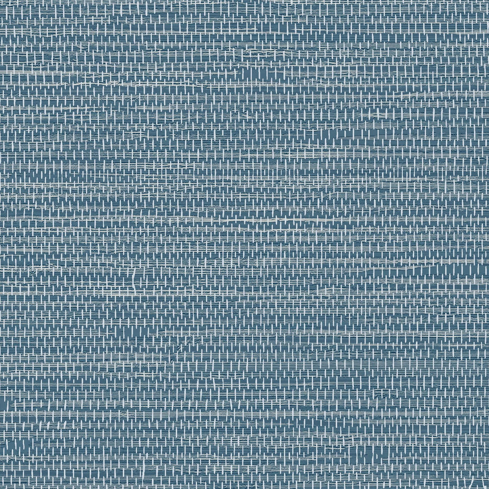JiffDiff Grasscloth wallpaper roll showing blue textured finish for a coastal look
