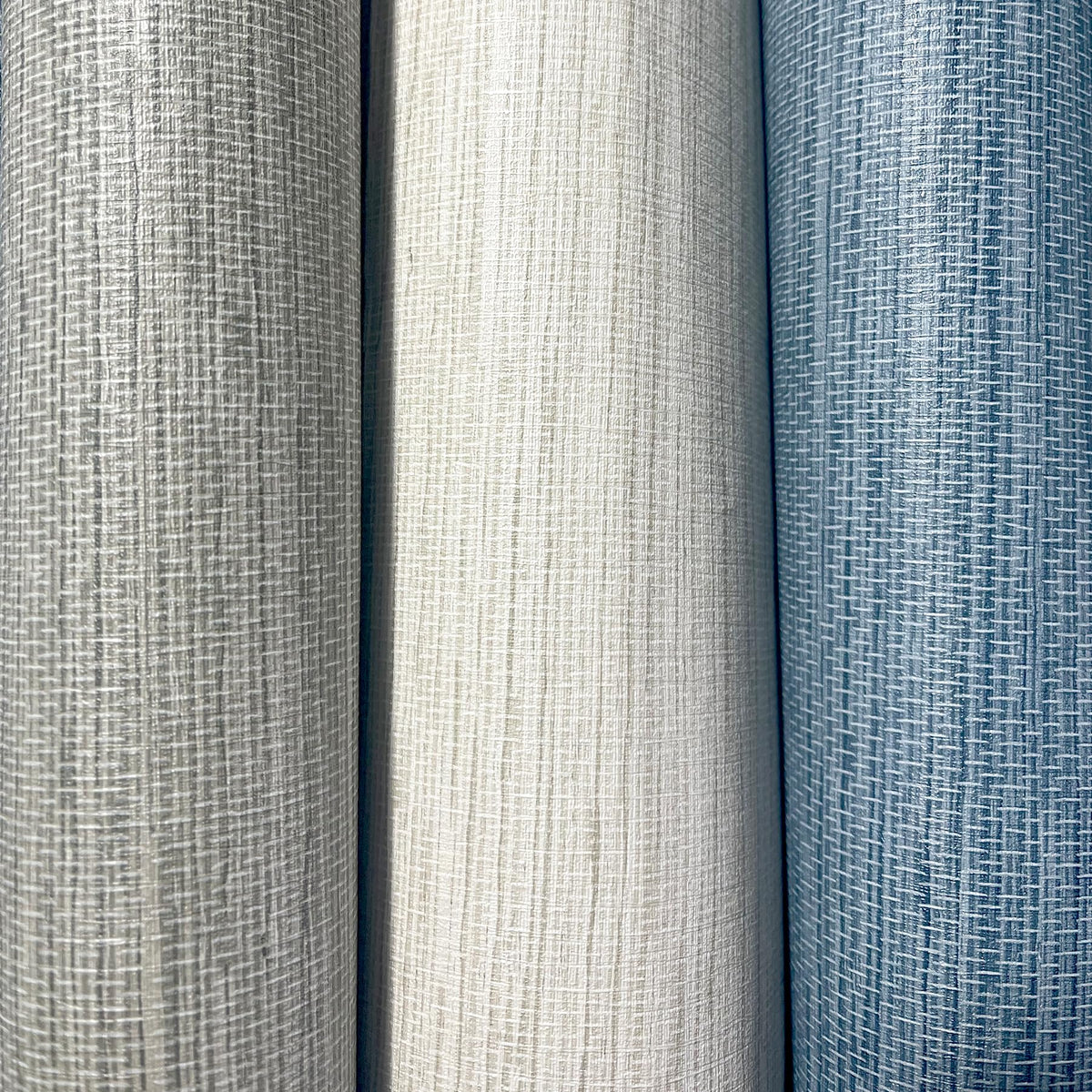 JiffDiff Grassweave cream wallpaper adds texture and depth to rooms.