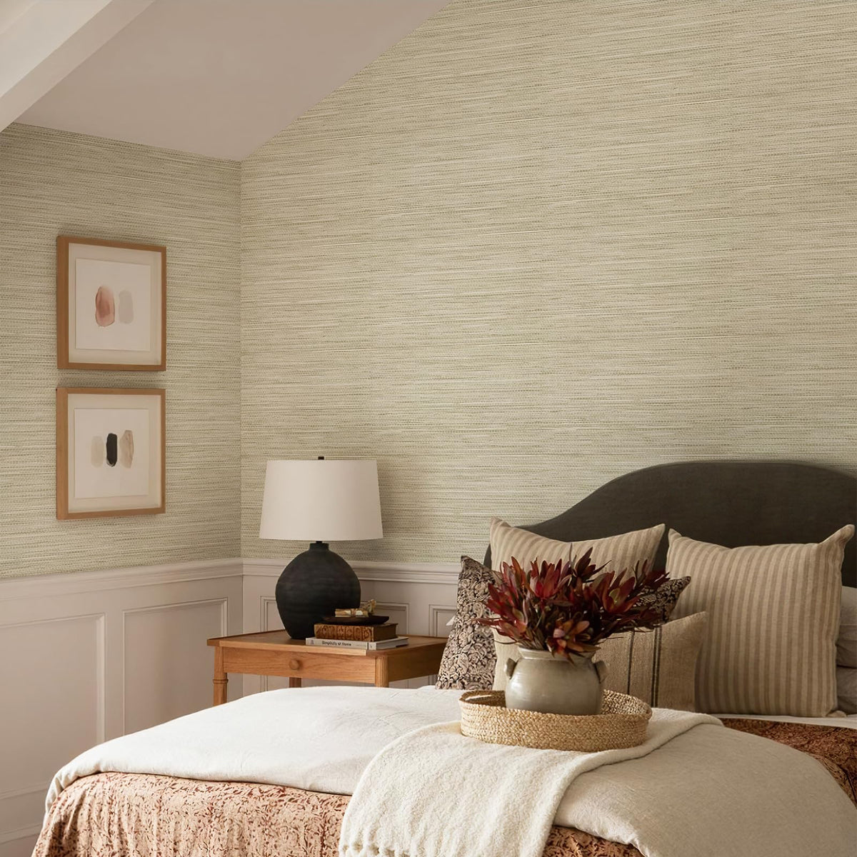 JiffDiff Grasscloth wallpaper backing grid with measurements for precise cuts.