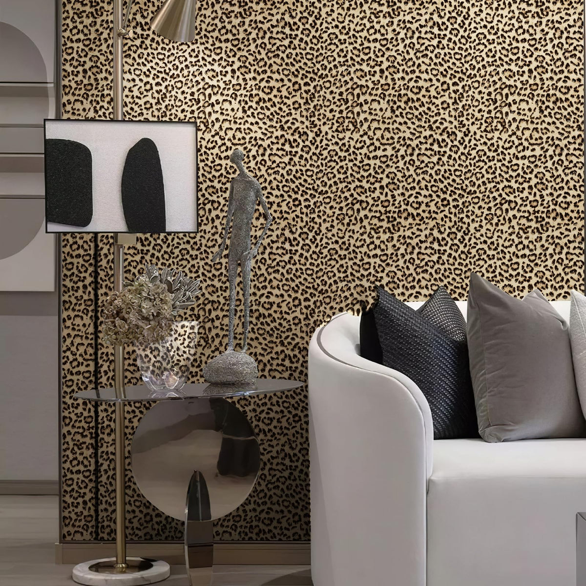 JiffDiff waterproof and removable texture for easy updates in kitchens or baths.