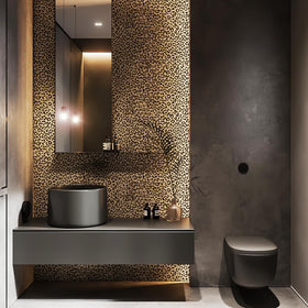 JiffDiff yellow cheetah pattern creates a vibrant focal point in any space.