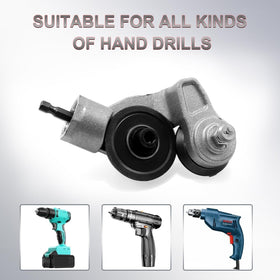 Jikbeed drill attachment for aluminum sheet cutting in compact projects.