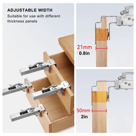 Jikbeed large bow clips simplify clamping on wide panels during setups.
