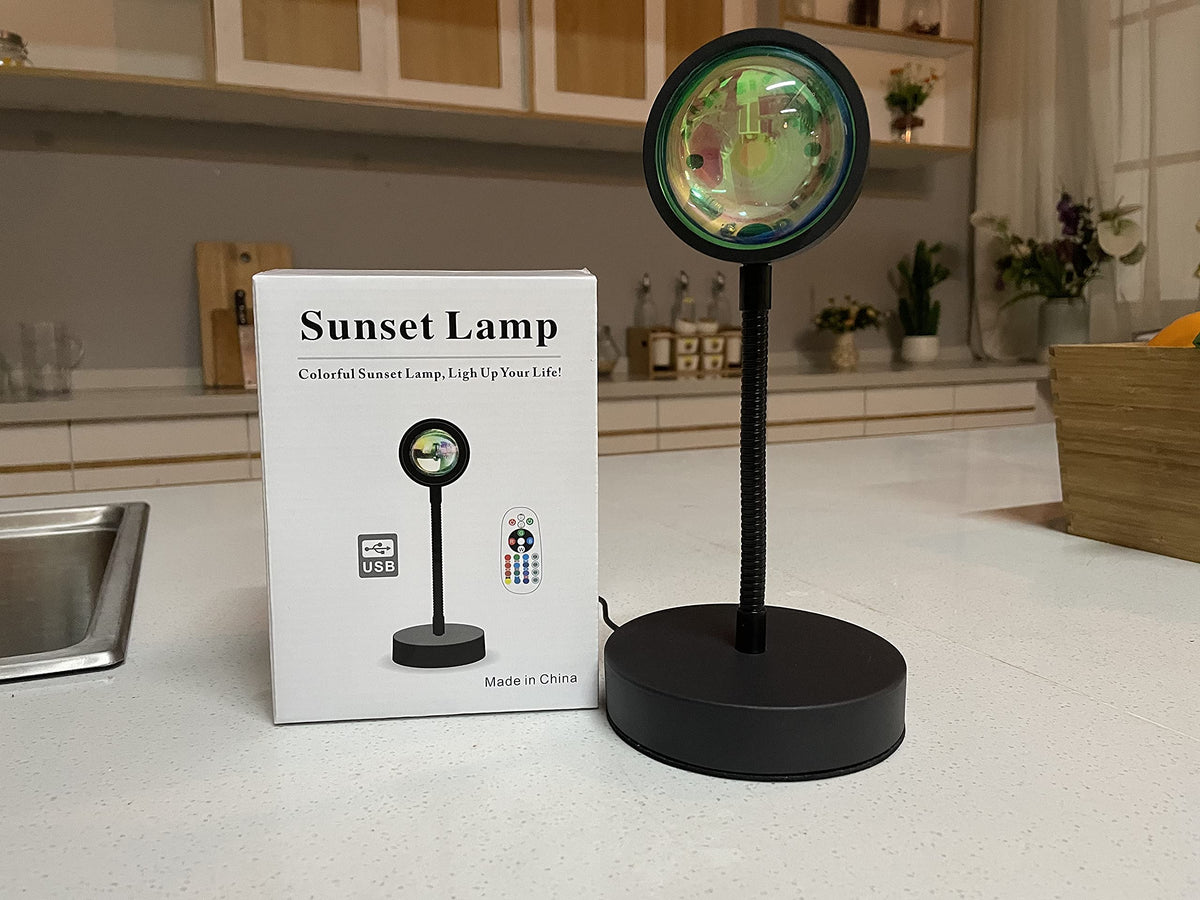 JIMEI Sunset Lamp Long-Life LEDs offer energy efficiency and extended use.