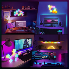 Jimimoro remote control use enables easy, on-the-fly lighting changes.