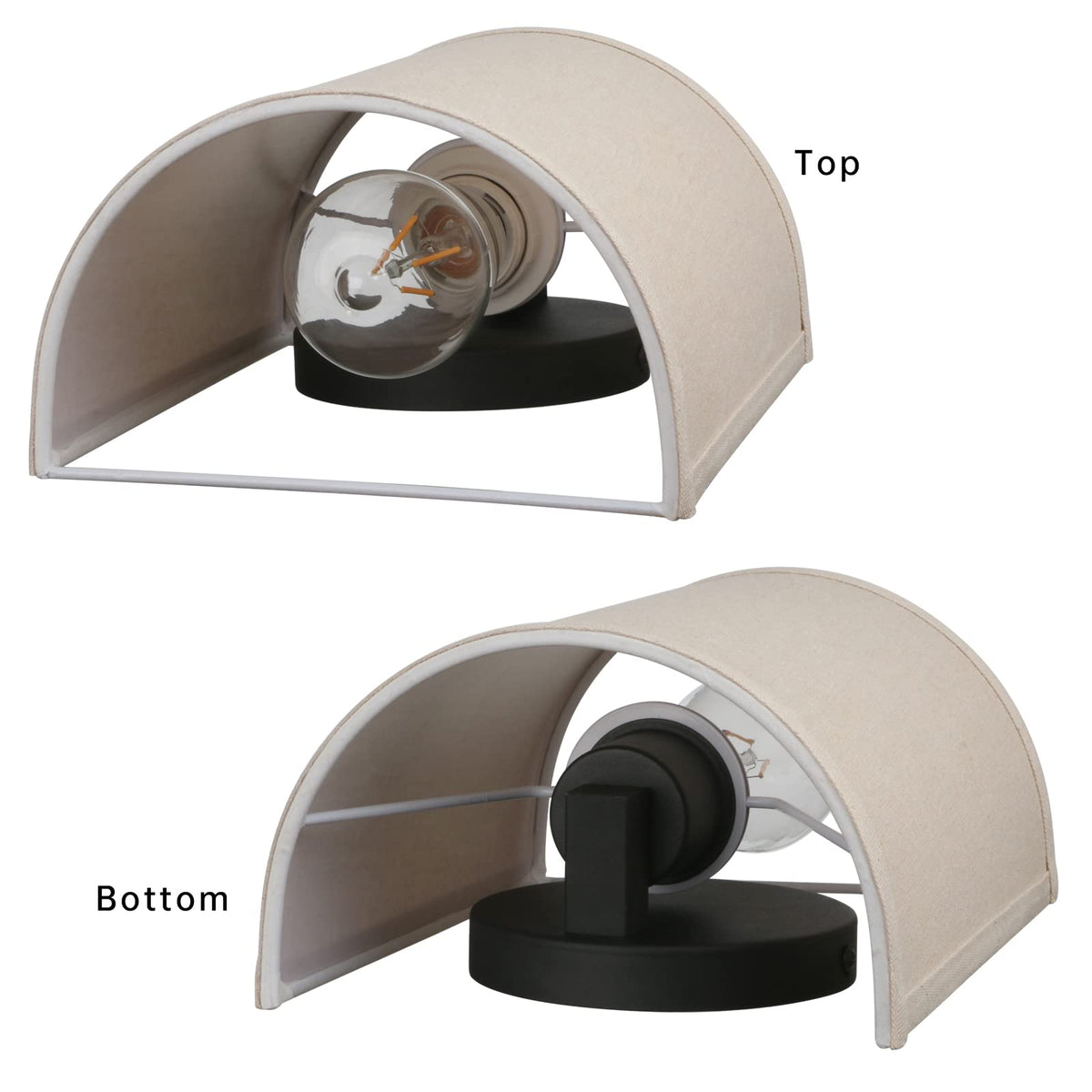 JIMUBEAM wall sconce dimmable with compatible bulbs for mood control