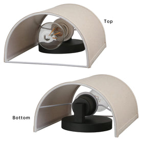 JIMUBEAM wall sconce dimmable with compatible bulbs for mood control