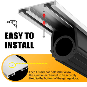 Jin&Bao 16ft universal seal for garage doors providing dependable weather protection