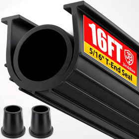 JinBao 5/16 inch T-end seal installed on track for weather protection.