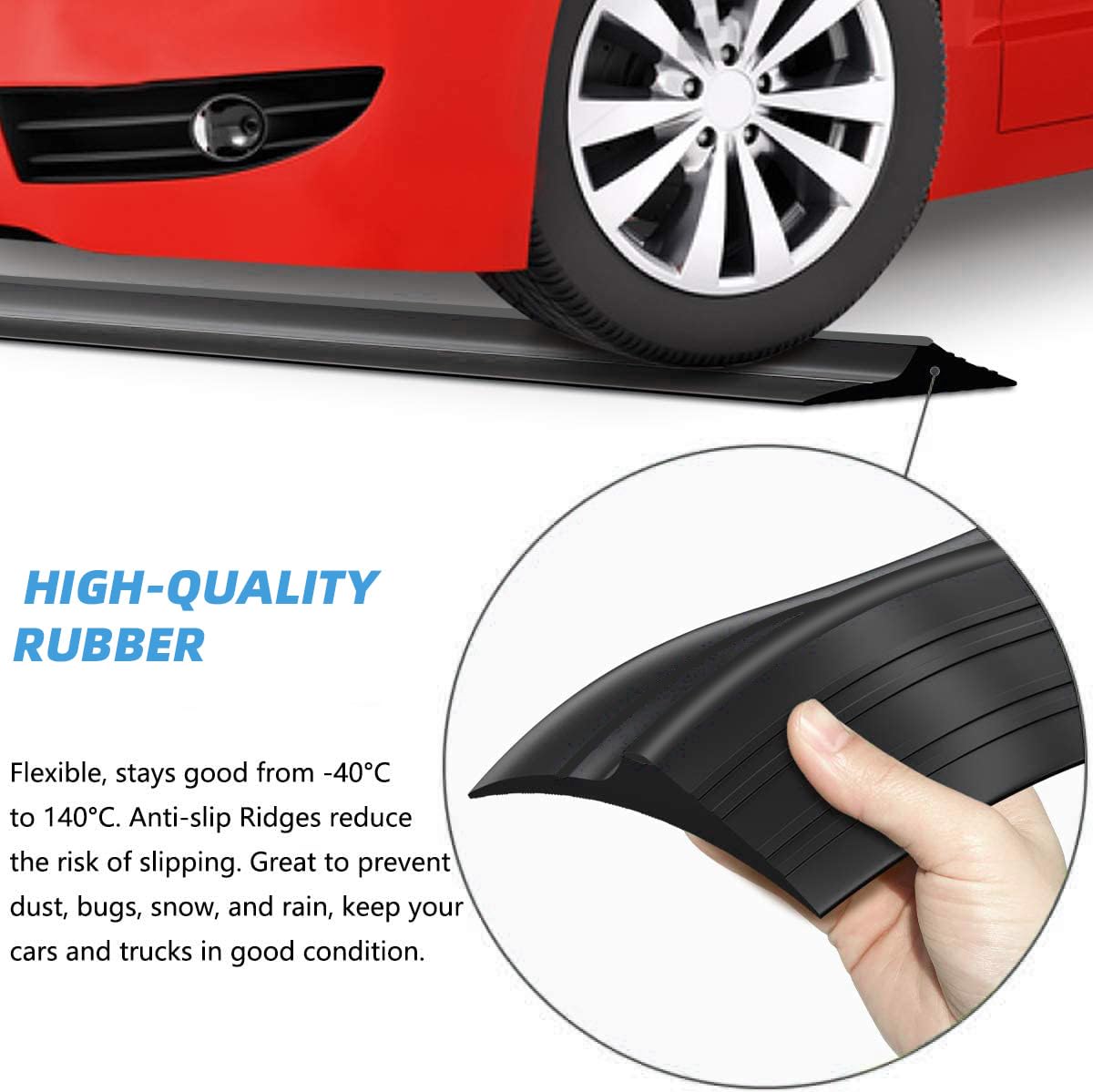 Jin&Bao adhesive-backed seal for garage doors ensures strong adhesion on various surfaces.
