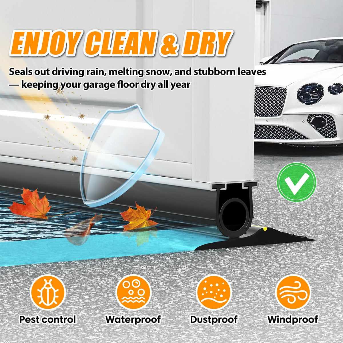 Jin&Bao tool-free install lets one person slide the seal into the track