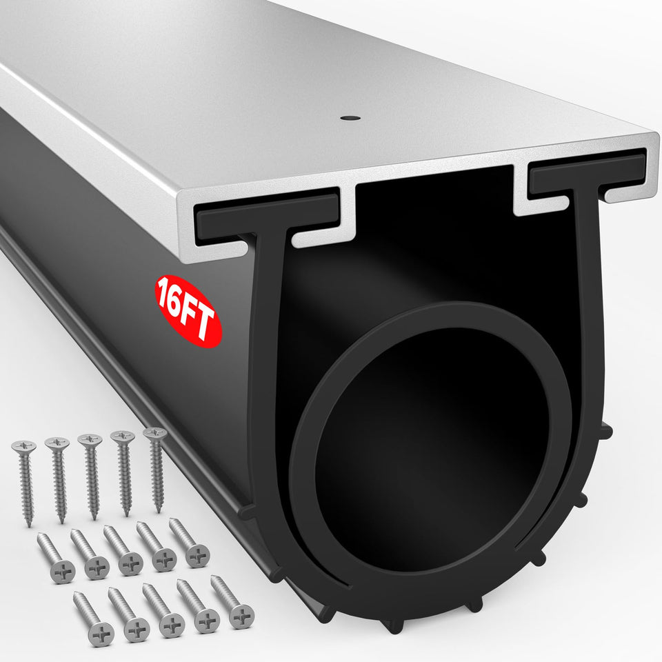 Jin&Bao garage door bottom seal with aluminum track for weather protection