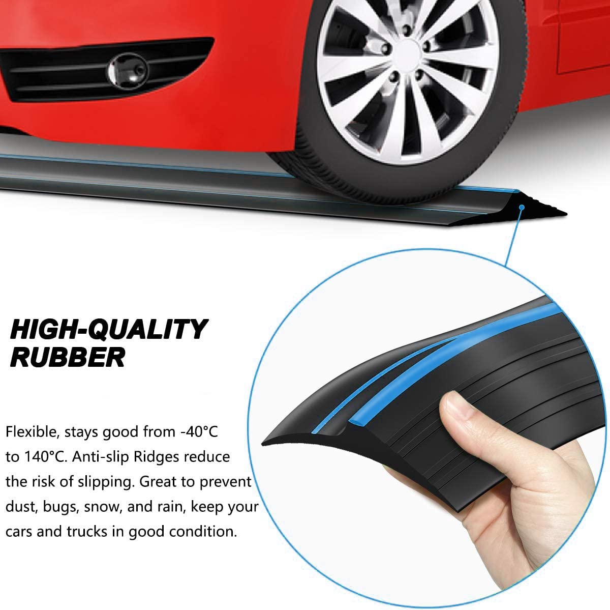 Jin&Bao 20ft garage seal roll provides flexible coverage.