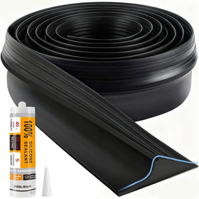 Jin&Bao universal garage door threshold seal 16ft: threshold-seal blocks water and drafts from entering the garage.