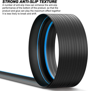 Jin&Bao blue serrated-base detail emphasizing strong floor adhesion