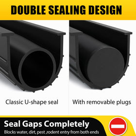 JinBao weatherproof seal blocks rain and dust under the door.