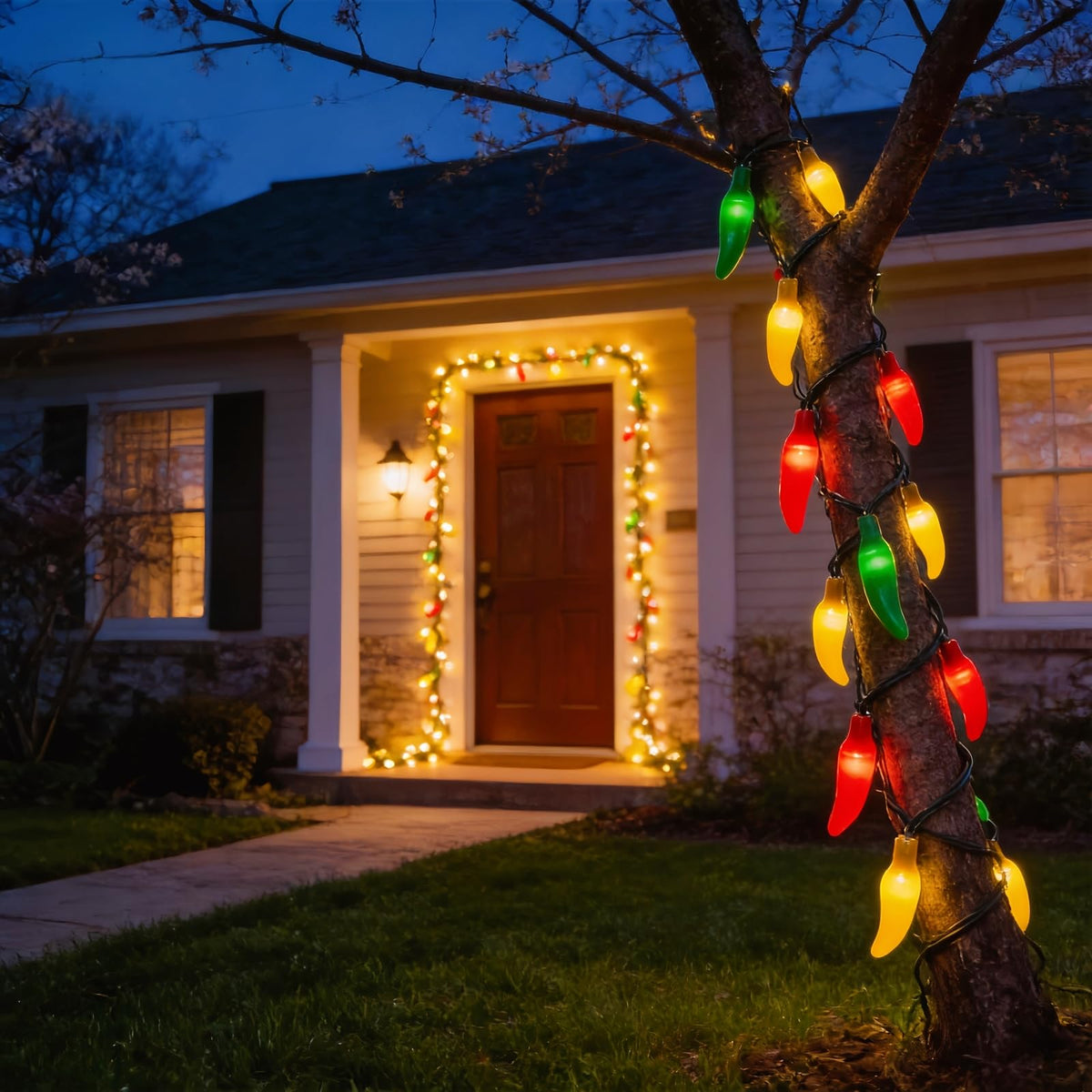 JinBest chili pepper lights suitable for indoor and outdoor use