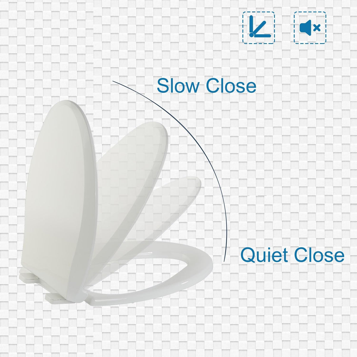 JINGZE durable PP seat resists chipping and fading for long-lasting performance.
