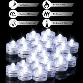 JINHEZO waterproof tea light with IP68 seal for underwater decoration