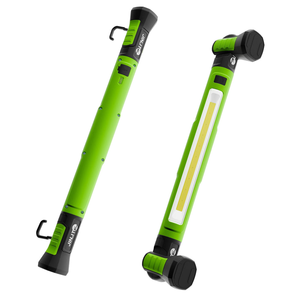 JINLITE magnetic work light front view showing 3000LM brightness for bold visibility