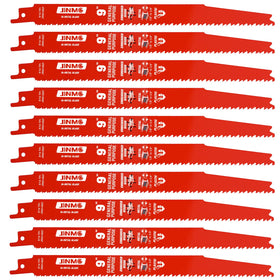 JINMG 10-pack 9-inch blades for metal cutting, delivering fast, clean results.
