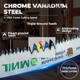 jinmg chrome-vanadium steel blade delivers durability for tough cuts