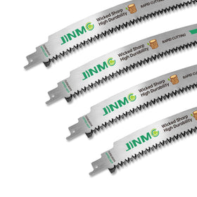 jinmg blade cuts wet and dry wood effectively outdoors