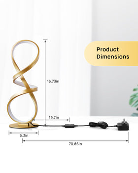JIOODICH gold finish desk lamp adds a stylish touch to spaces