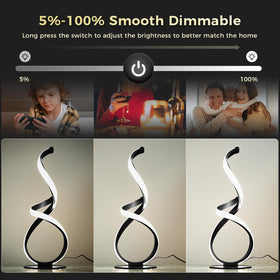 JIOODICH spiral lamp color temperature shows three mood options.