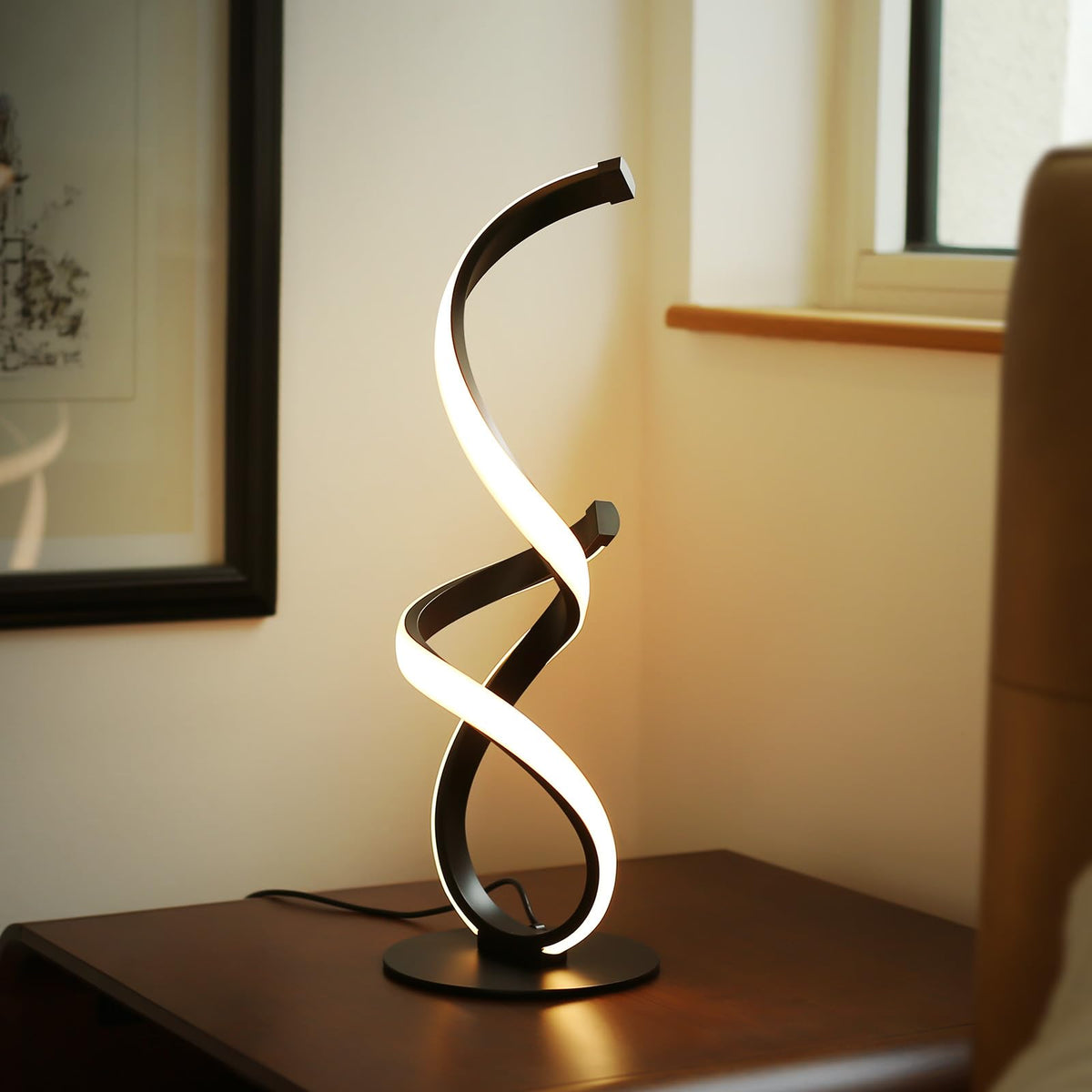 JIOODICH spiral lamp energy-saving design reduces power usage.