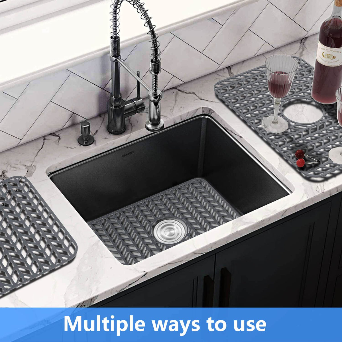 JIUBAR silicone mat doubles as a drain rack and cooling surface for dishes