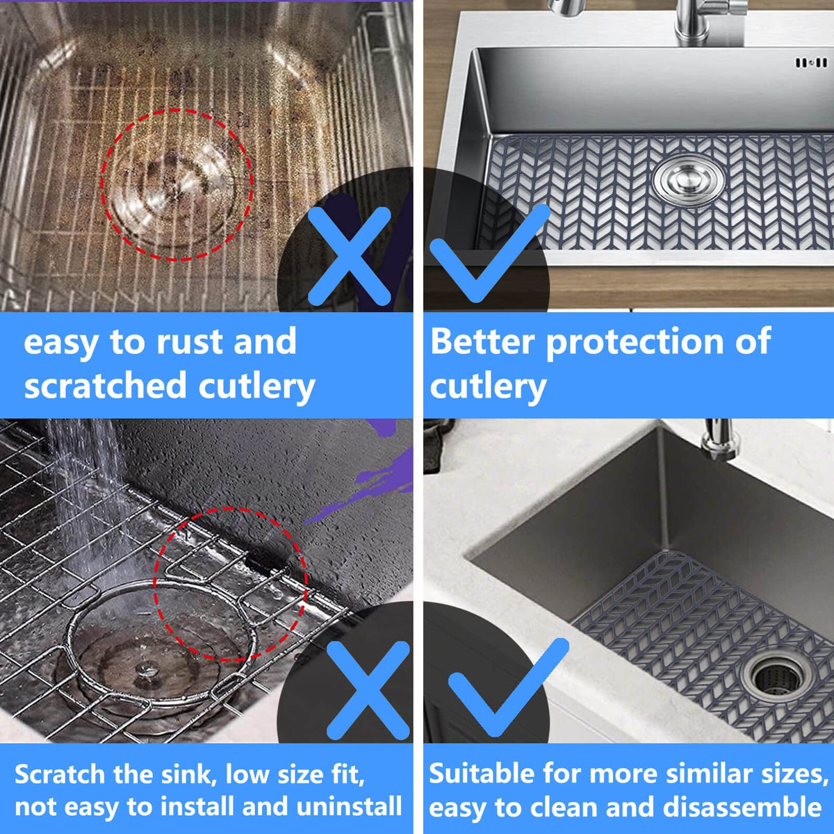 JIUBAR high-heat resistant silicone mat endures up to 500F for hot items