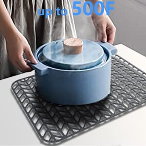 JIUBAR versatile kitchen rack protects porcelain counters and prevents slips