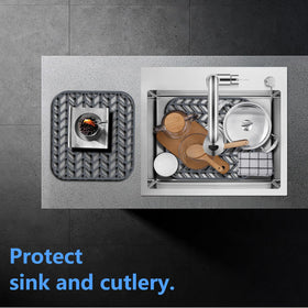 JIUBAR silicone mat available in eight sizes to fit many sinks