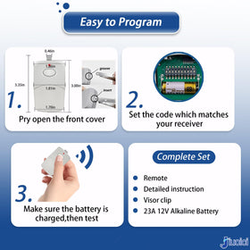 jiuoici five-pack remotes for cost-effective gate access