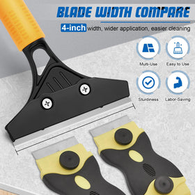 JIURAIN extra blades included for quick replacements during renovation cleanups.