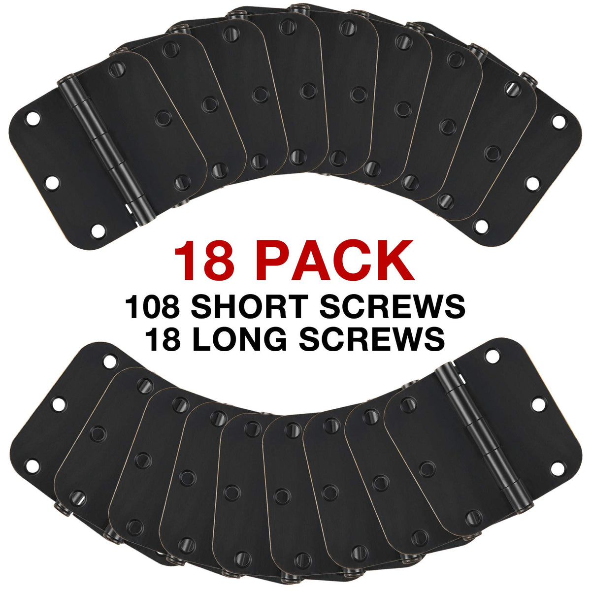 JIW includes 108 screws in the package for quick installation.