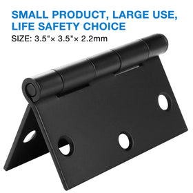 JIW 18-pack matte black door hinges versatile for sheds and other outdoor structures