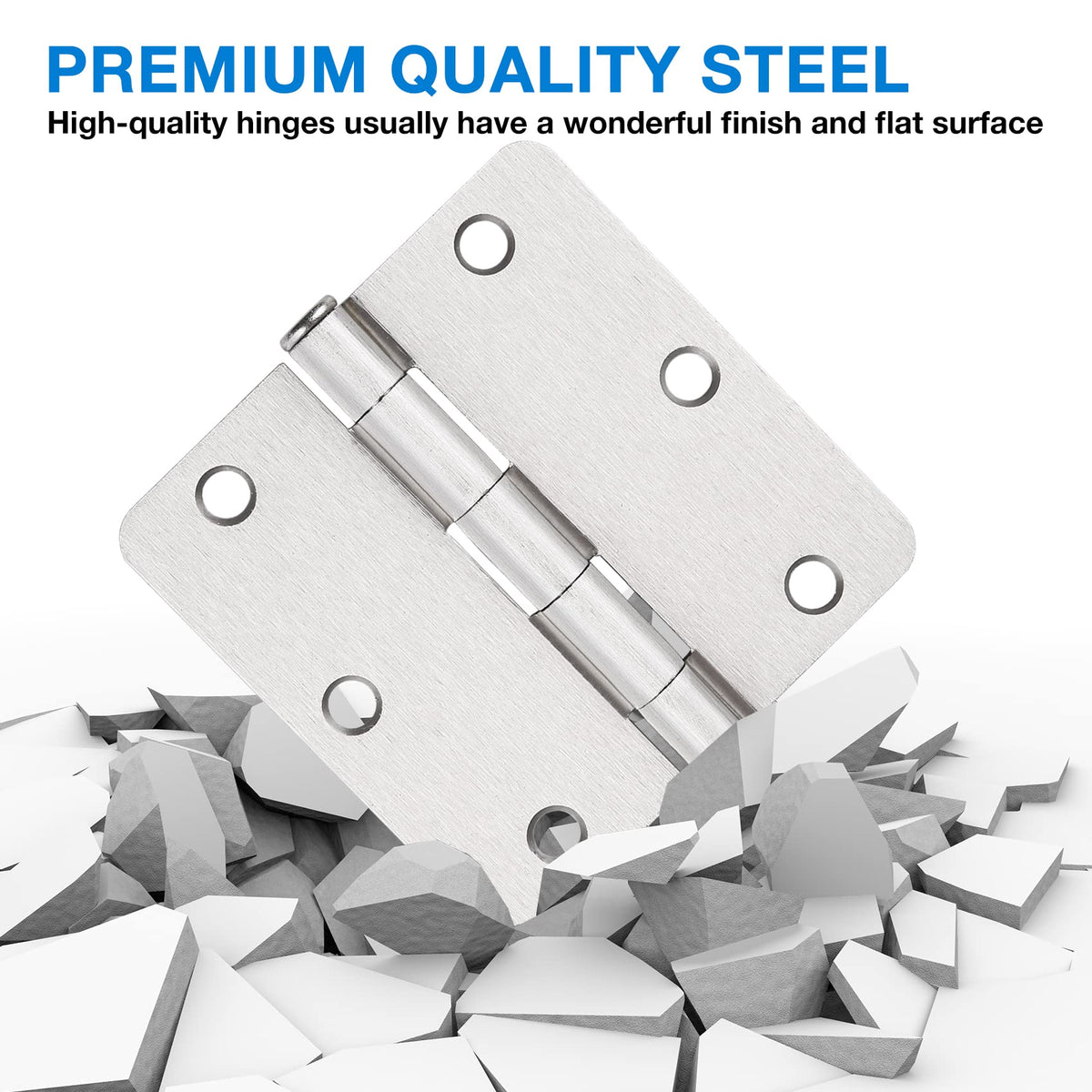 JIW door hinge allows 270 degree rotation for flexible door movement.