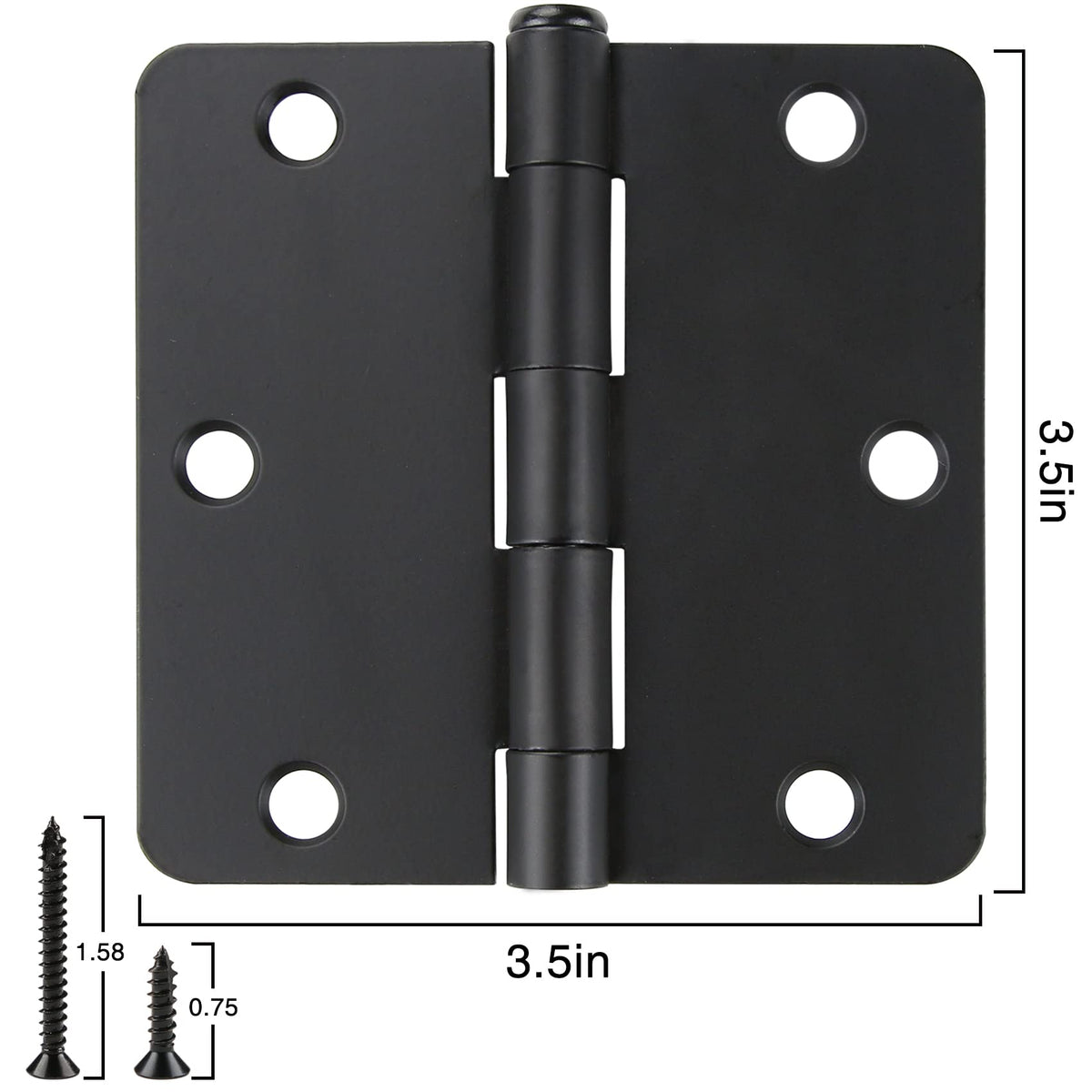 JIW hinge close-up highlights six mounting holes for secure installation