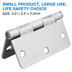 JIW full mortise interior door hinge kit with long screws for secure mounting.