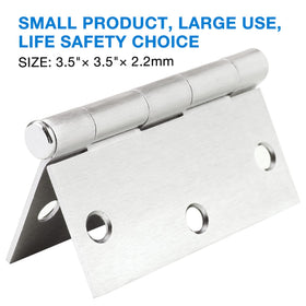 JIW full-mortise interior hinge example for sturdy interior doors.