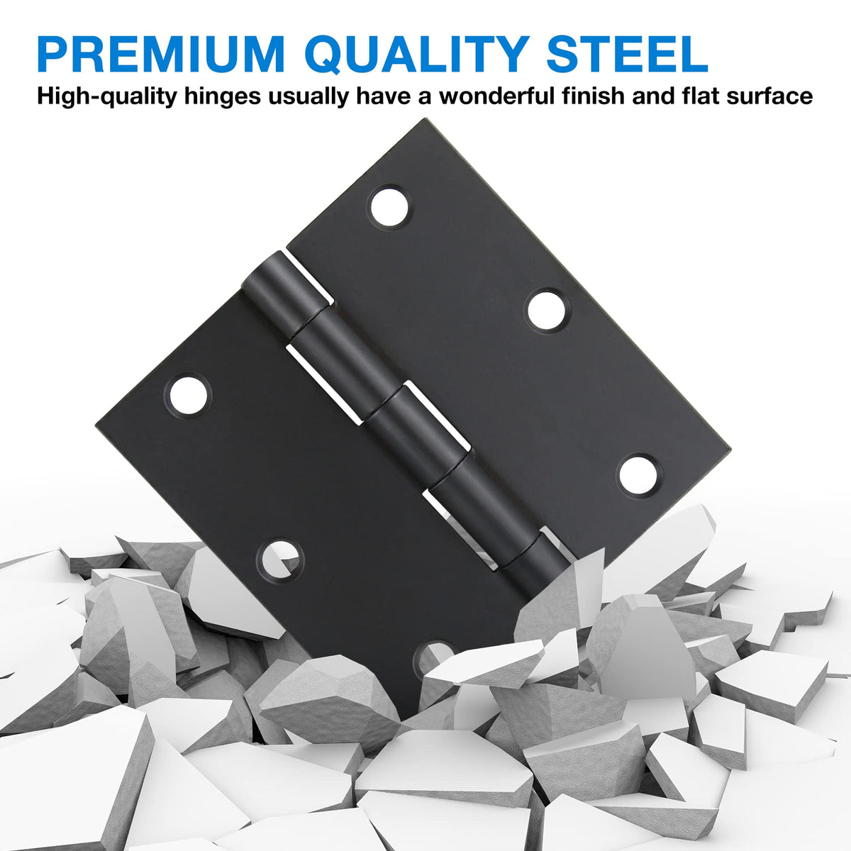 Matte black finish from JIW complements modern hardware for sheds and interior doors.